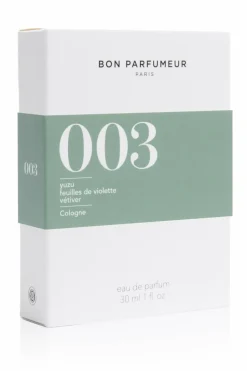 003 Yuzu feuille de violette vétiver Eau de Cologne