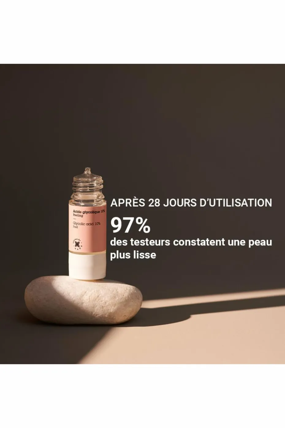 Actif pur acide glycolique perte d’éclat