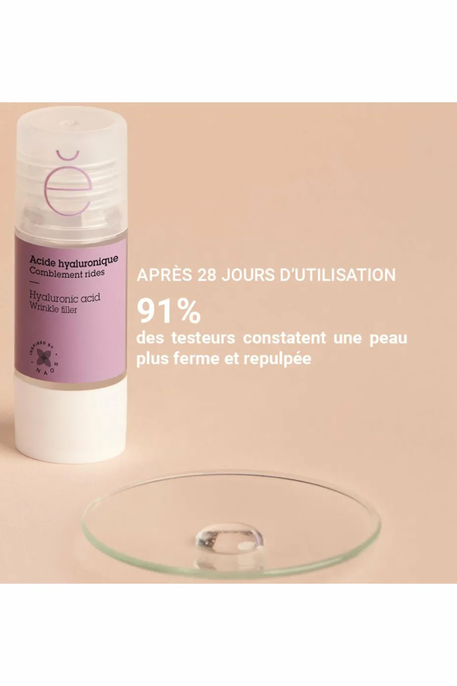 Actif pur Acide Hyaluronique anti-âge
