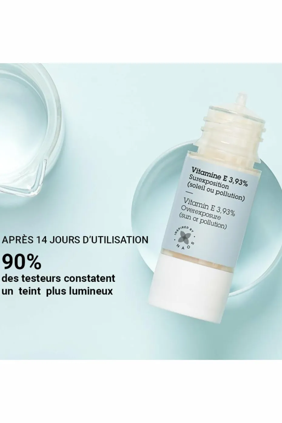 Actif pur Vitamine E 3,93% sécheresse / stress urbain