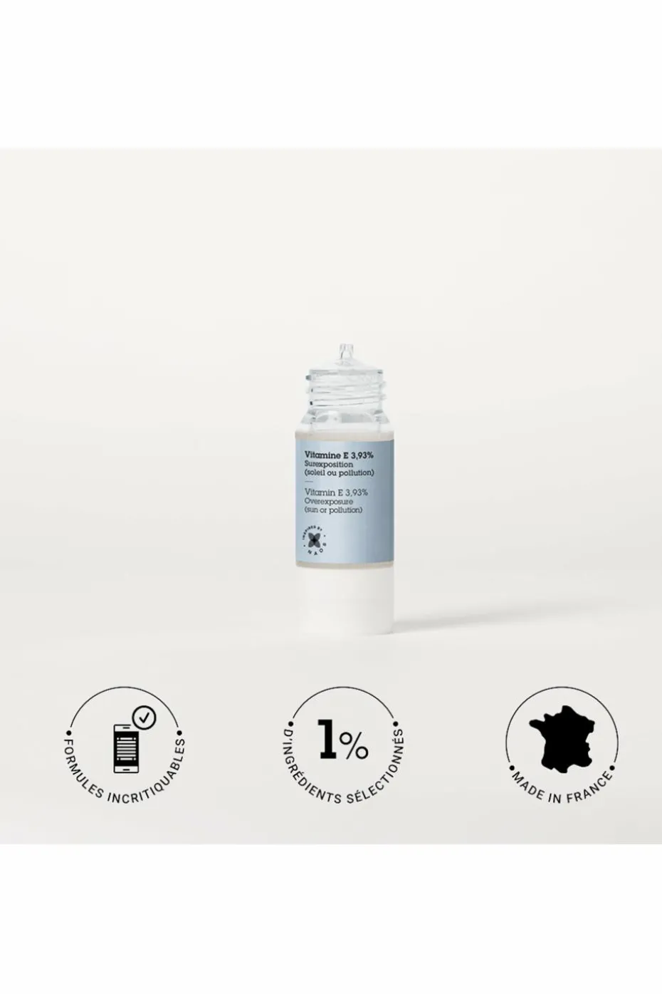 Actif pur Vitamine E 3,93% sécheresse / stress urbain
