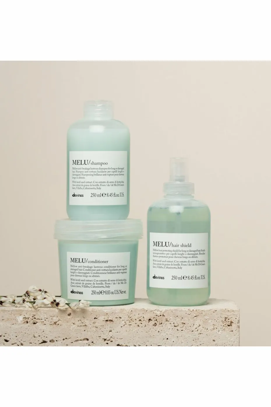 Après-shampoing pour cheveux longs et abîmés Melu
