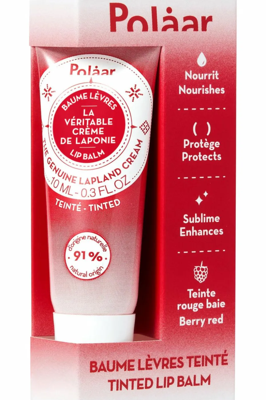 Baume lèvres teinté La Véritable Crème de Laponie aux 3 baies arctiques