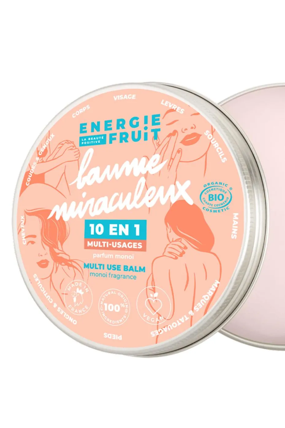 Baume miraculeux bio 10-en-1 parfum Monoï