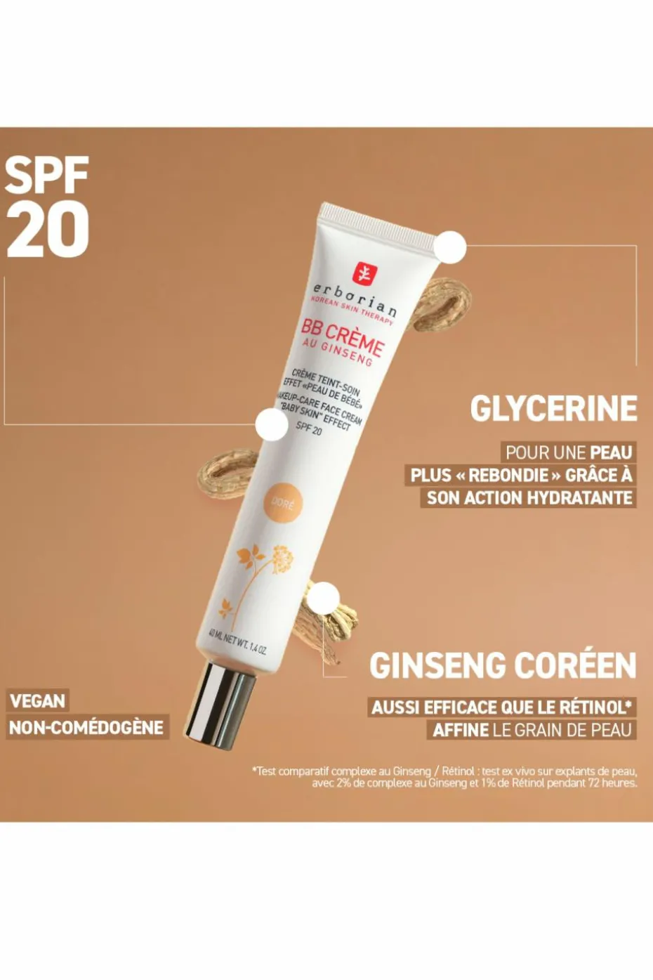 BB Crème au Ginseng SPF20 Caramel