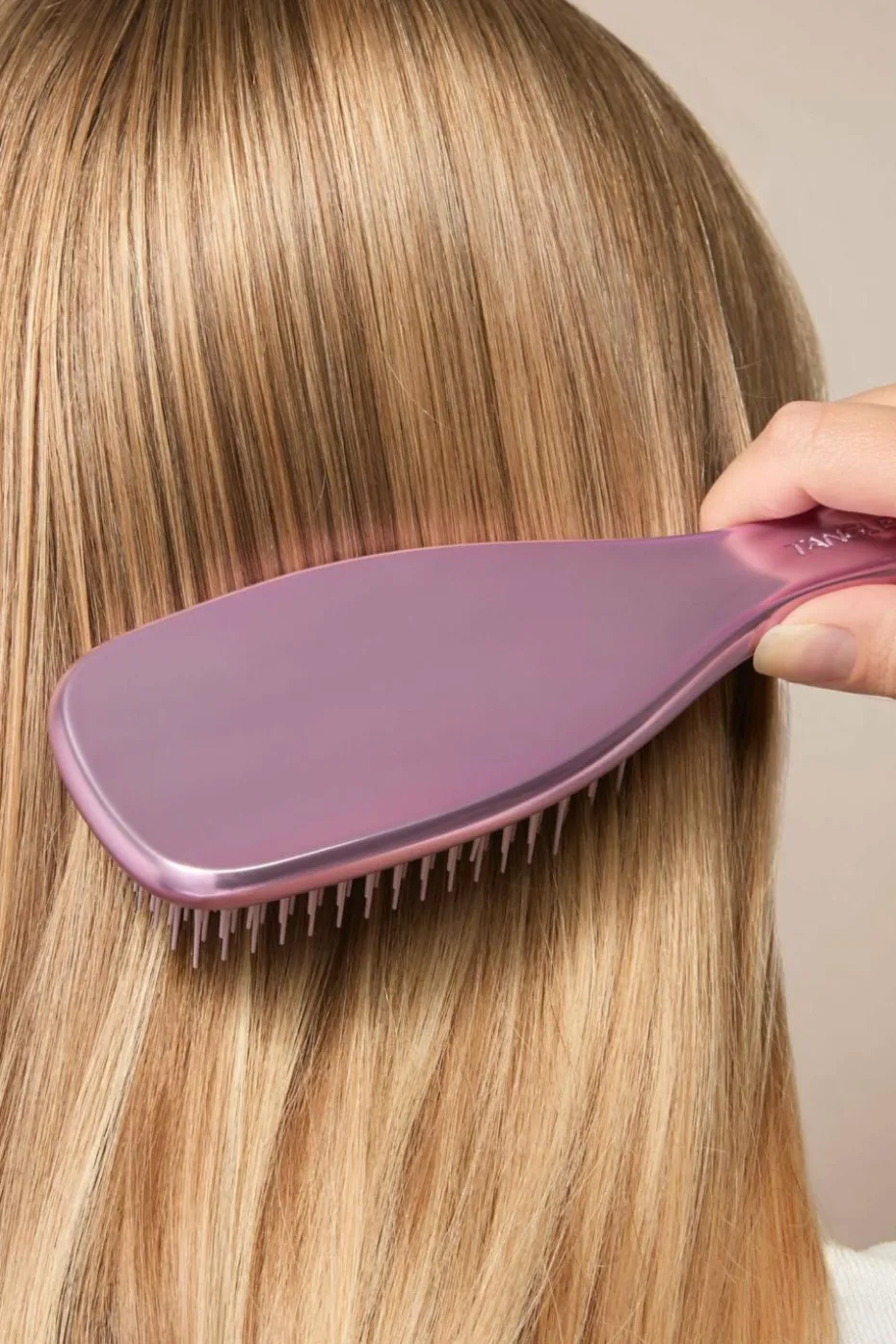 Brosse à cheveux chrome mauve copper