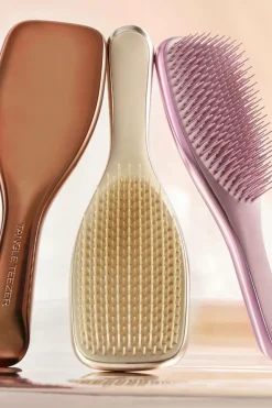 Brosse à cheveux chrome mauve copper
