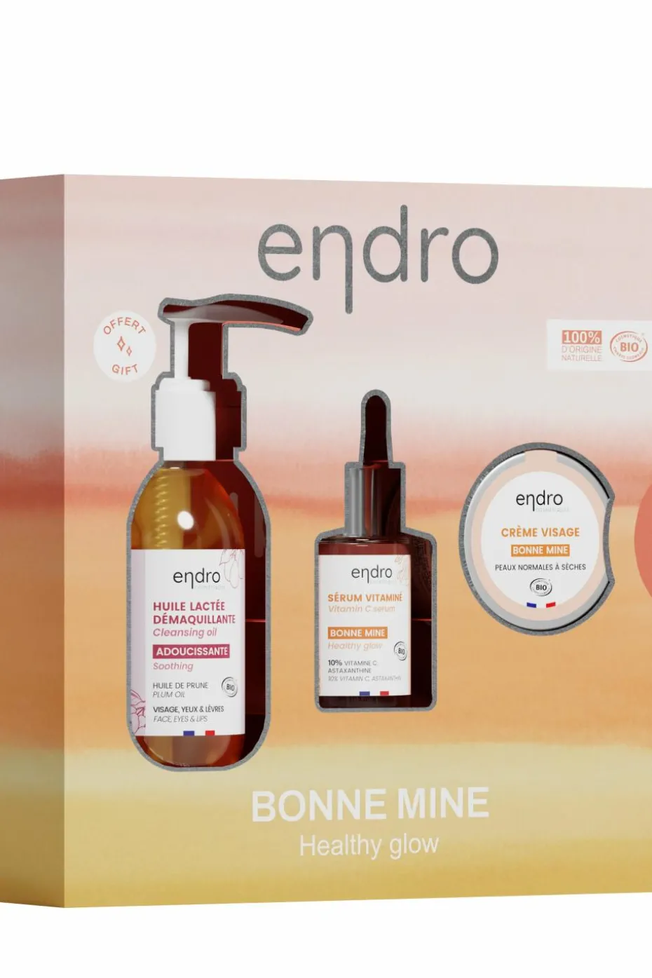 Coffret bonne mine avec huile démaquillante offerte