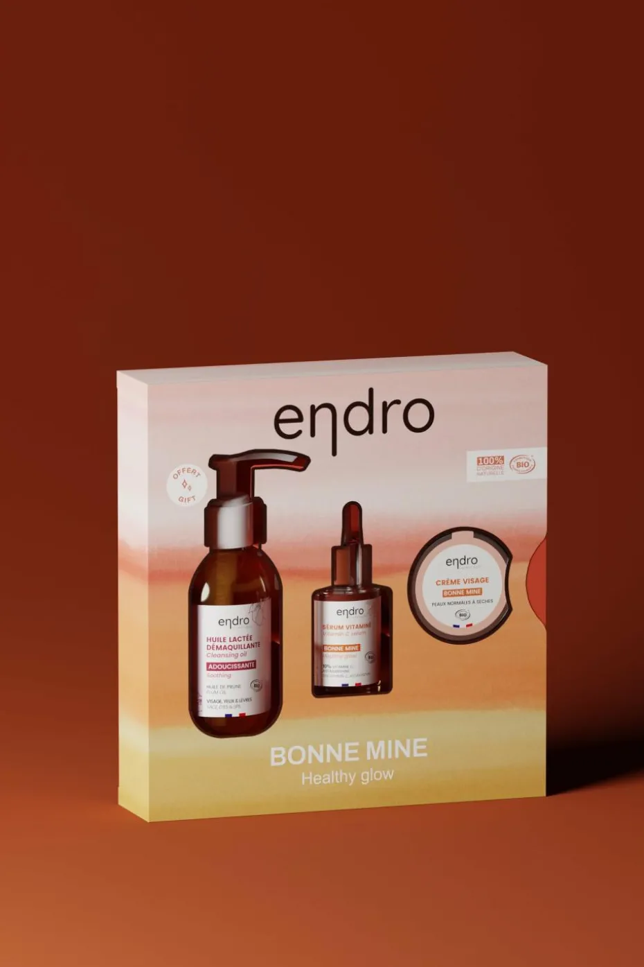 Coffret bonne mine avec huile démaquillante offerte