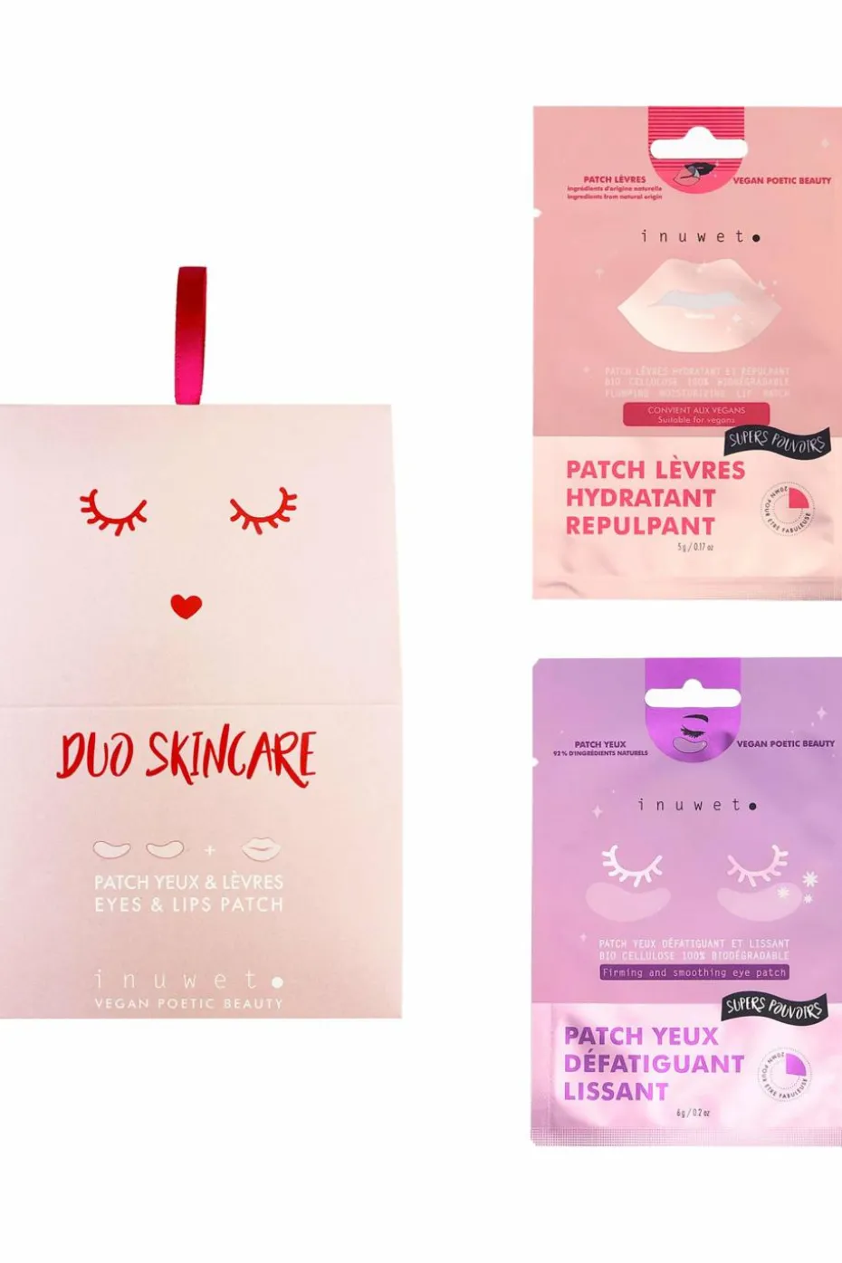 Coffret skincare patch yeux & lèvres