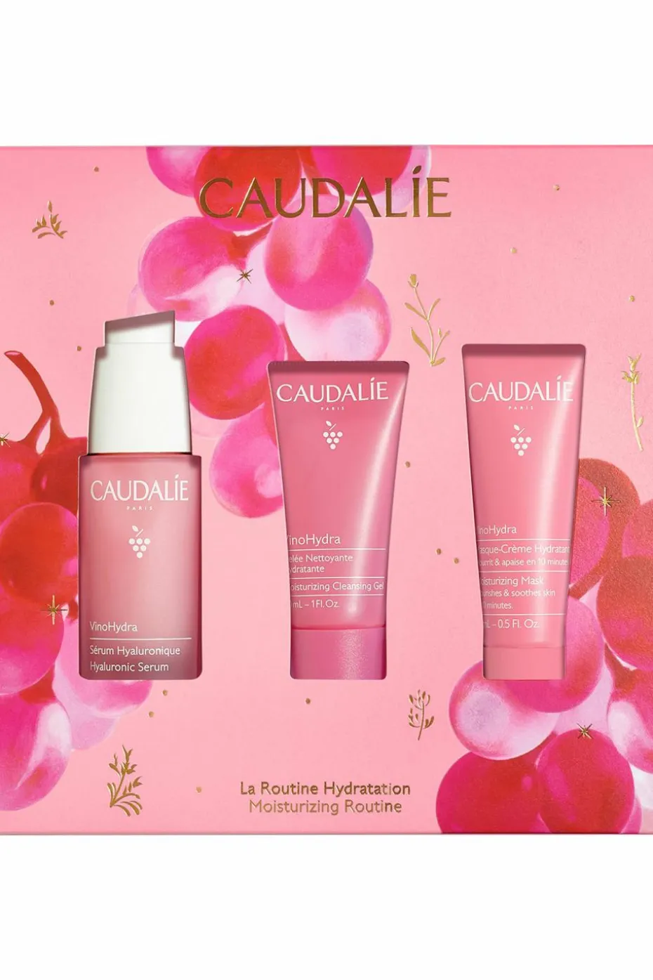 Coffret sérum vinohydra gelée et masque hydratant offerts