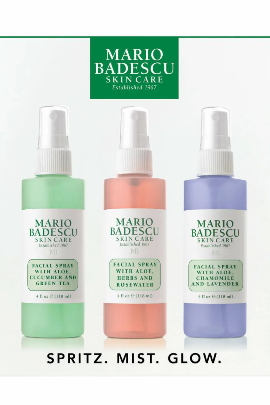 Coffret trio de sprays visage à l’aloe vera