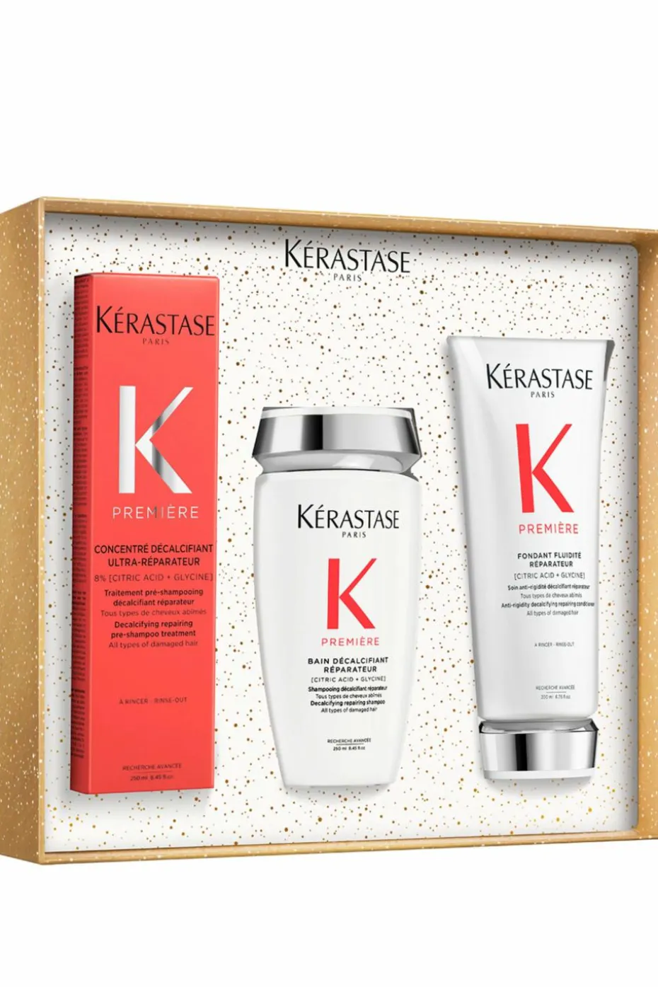 Coffret trio pour cheveux abîmés K Premiere