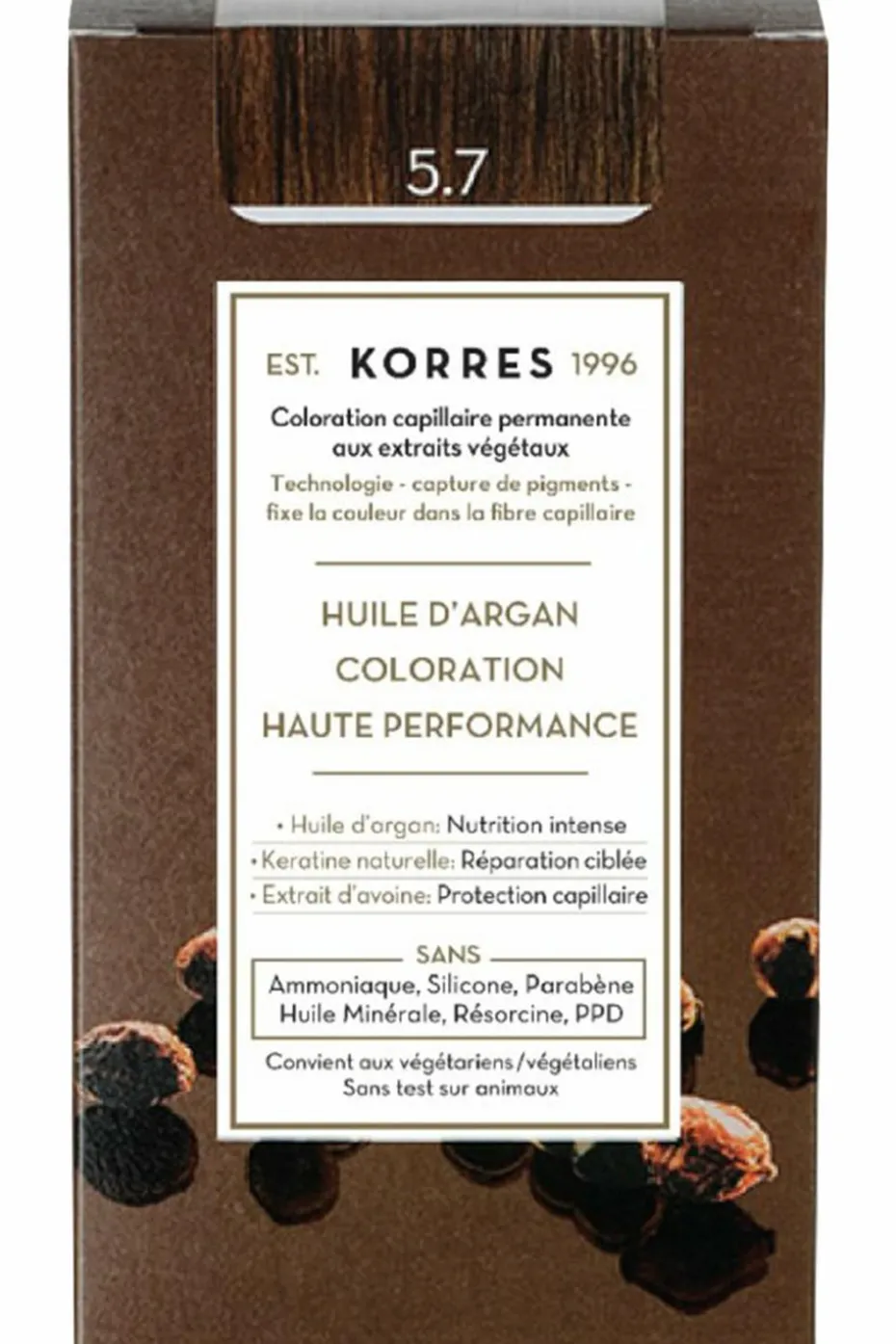 Coloration permanente huile d’argan