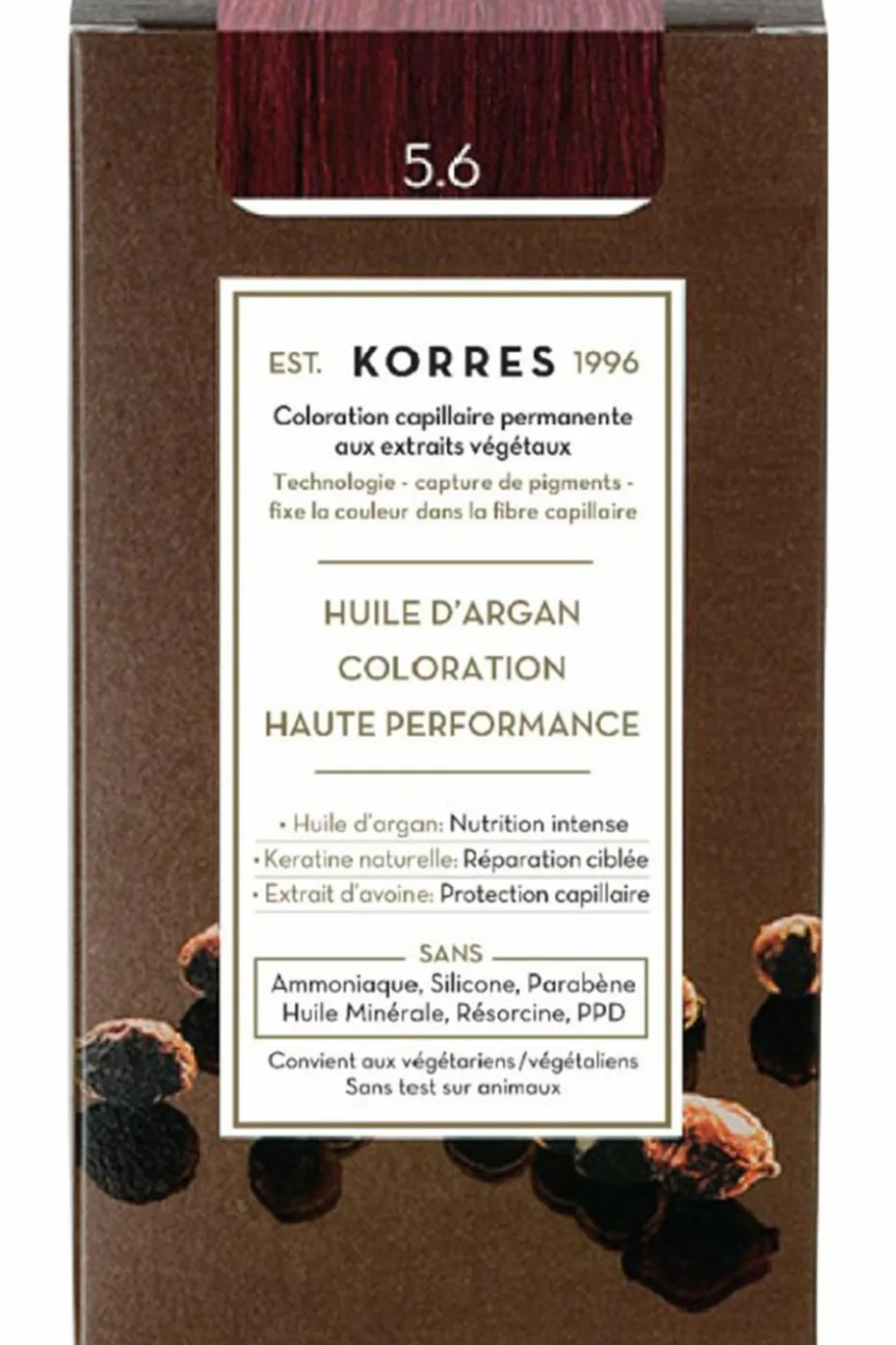 Coloration permanente huile d’argan