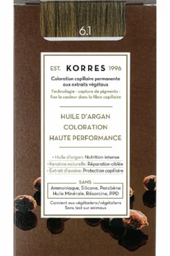 Coloration permanente huile d’argan
