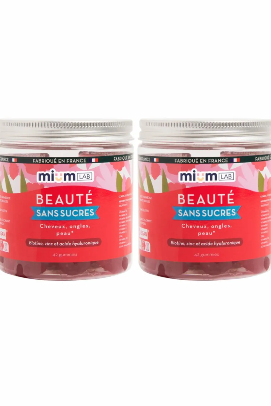 Compléments alimentaires gummies Beauté sans sucres