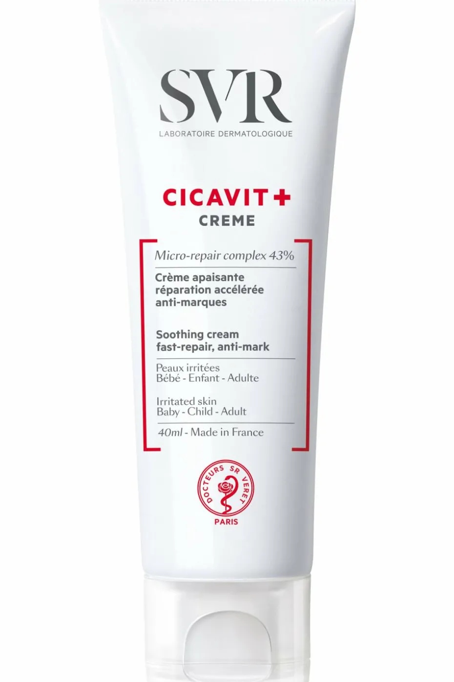Crème apaisante réparation accélérée anti-marques Cicavit+
