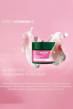 Crème de jour lissante rose musquée & thé blanc