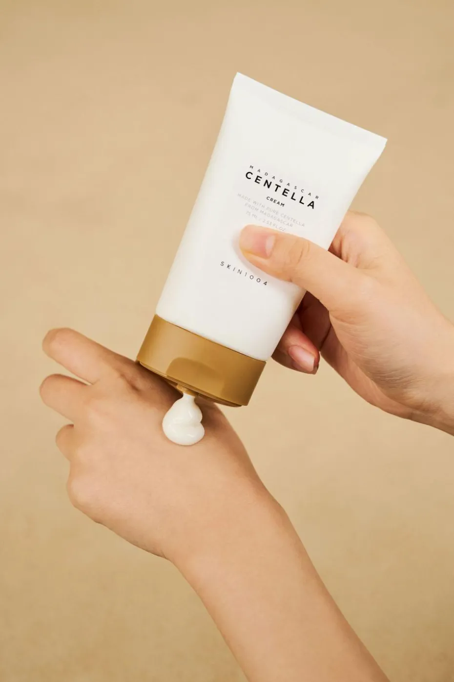 Crème hydratante à la centella asiatica