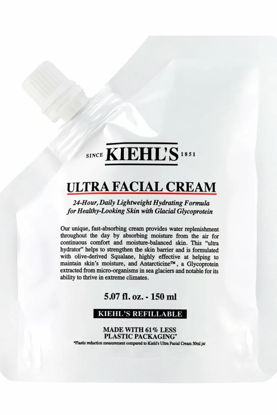 Crème hydratante légère 24h Ultra Facial rechargeable