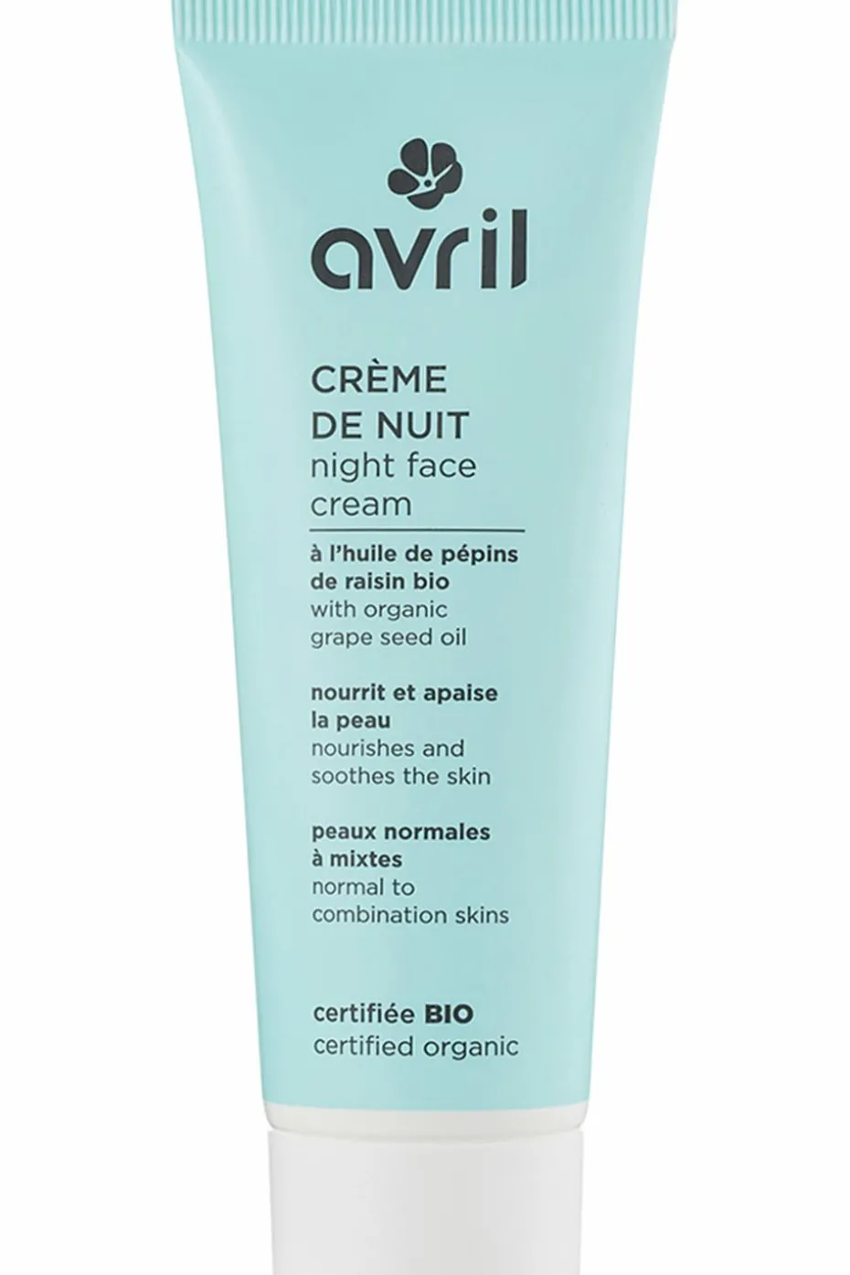 Crème nuit bio peaux normales et mixtes