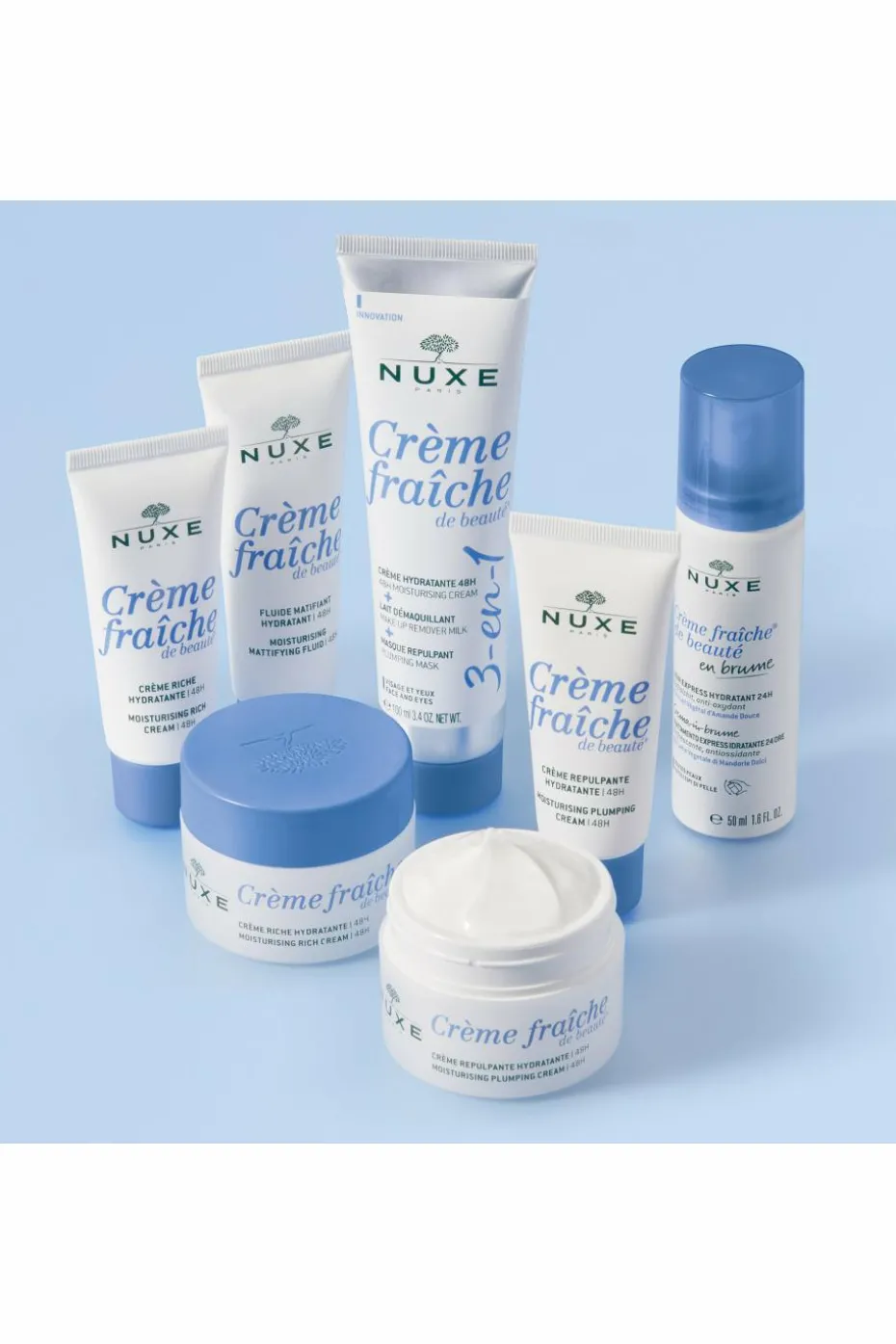 Crème repulpante hydratante 48h Crème fraîche de beauté