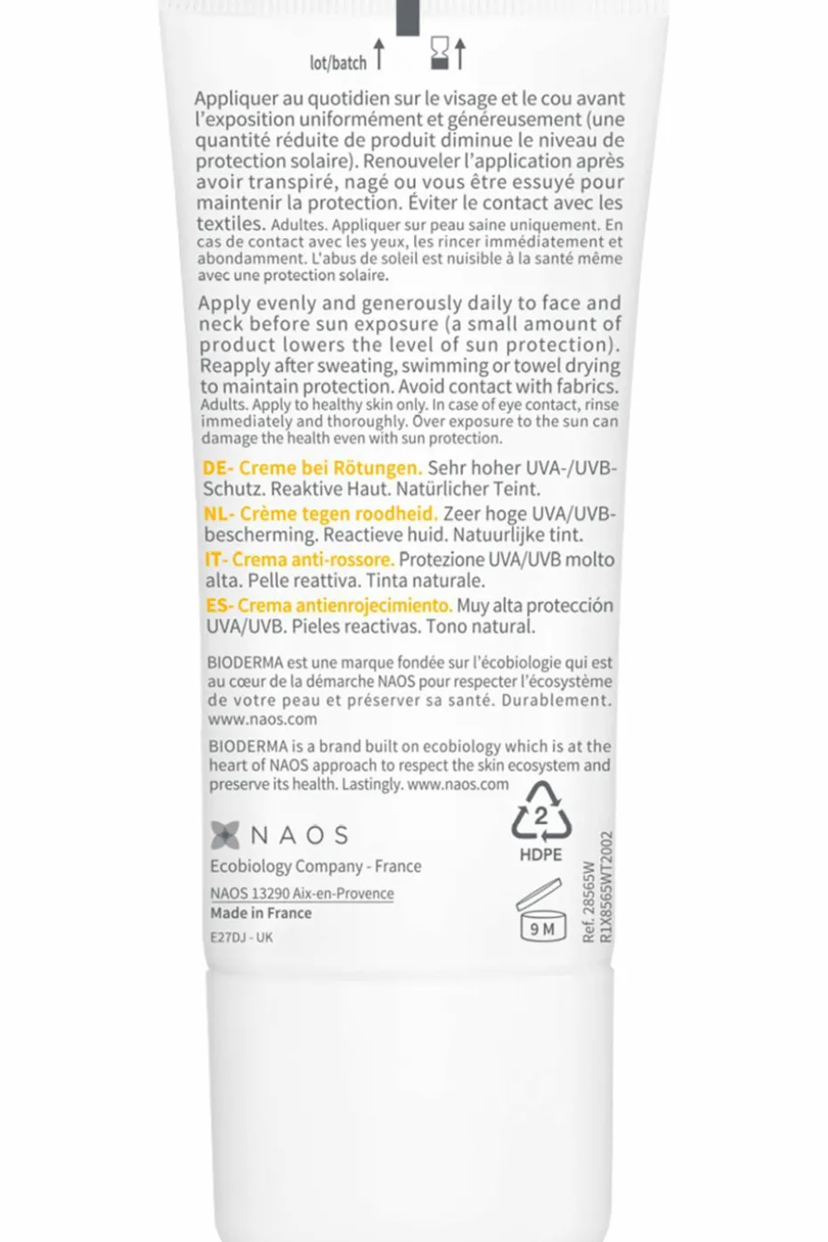 Crème solaire teintée anti-rougeurs Photoderm AR SPF50+