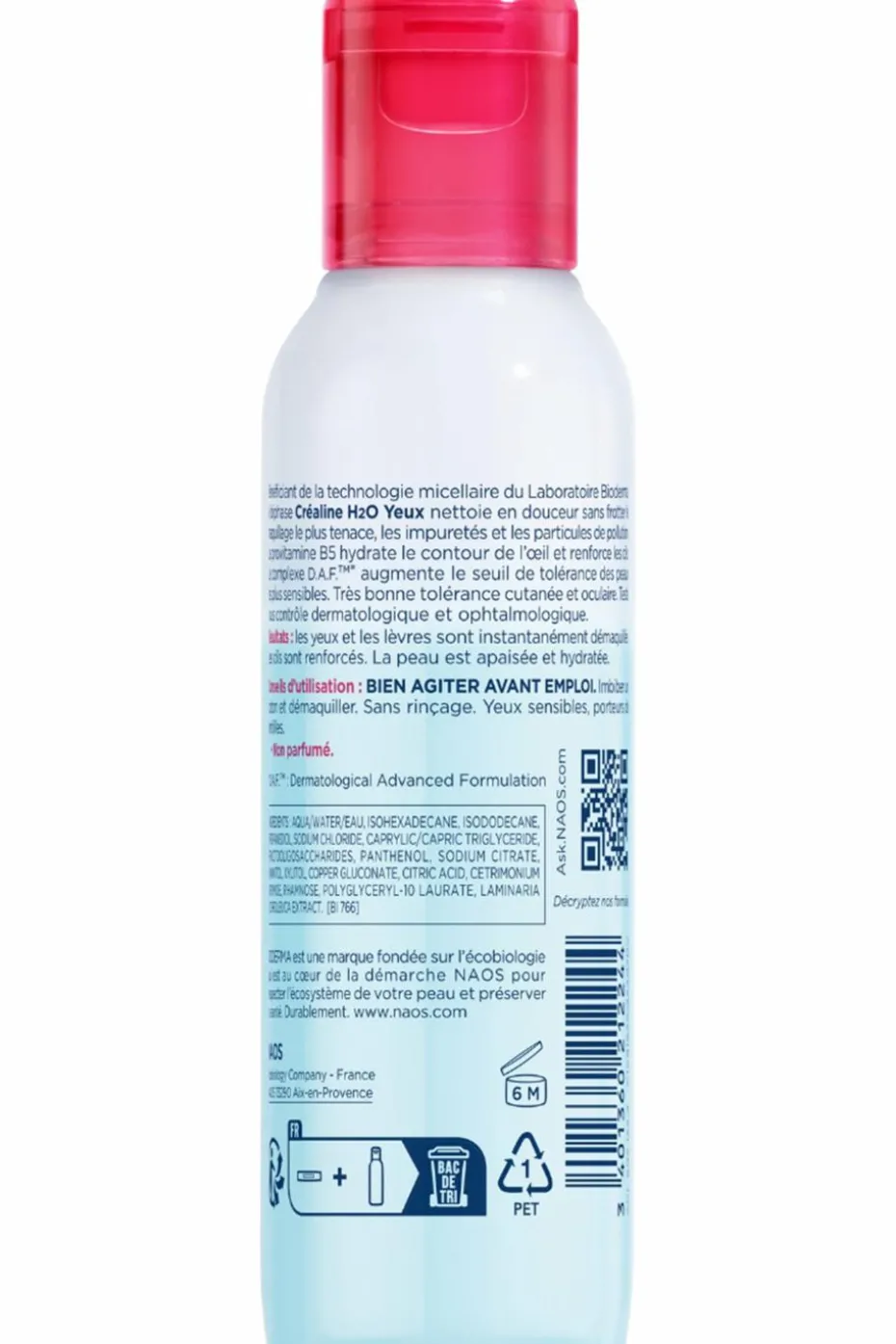 Démaquillant yeux Créaline H2O