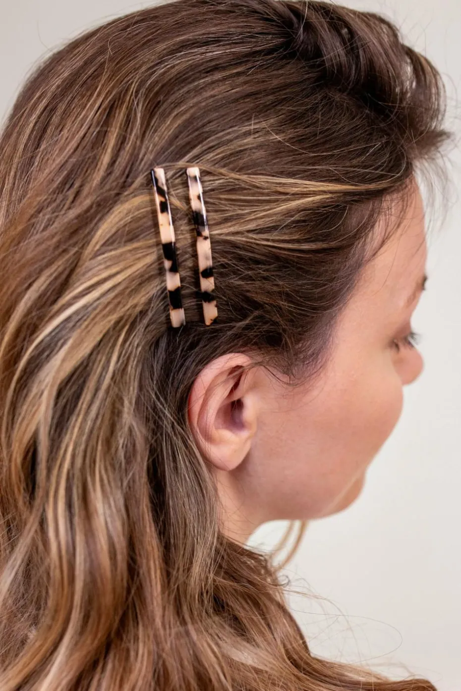 Duo de barrettes écaille