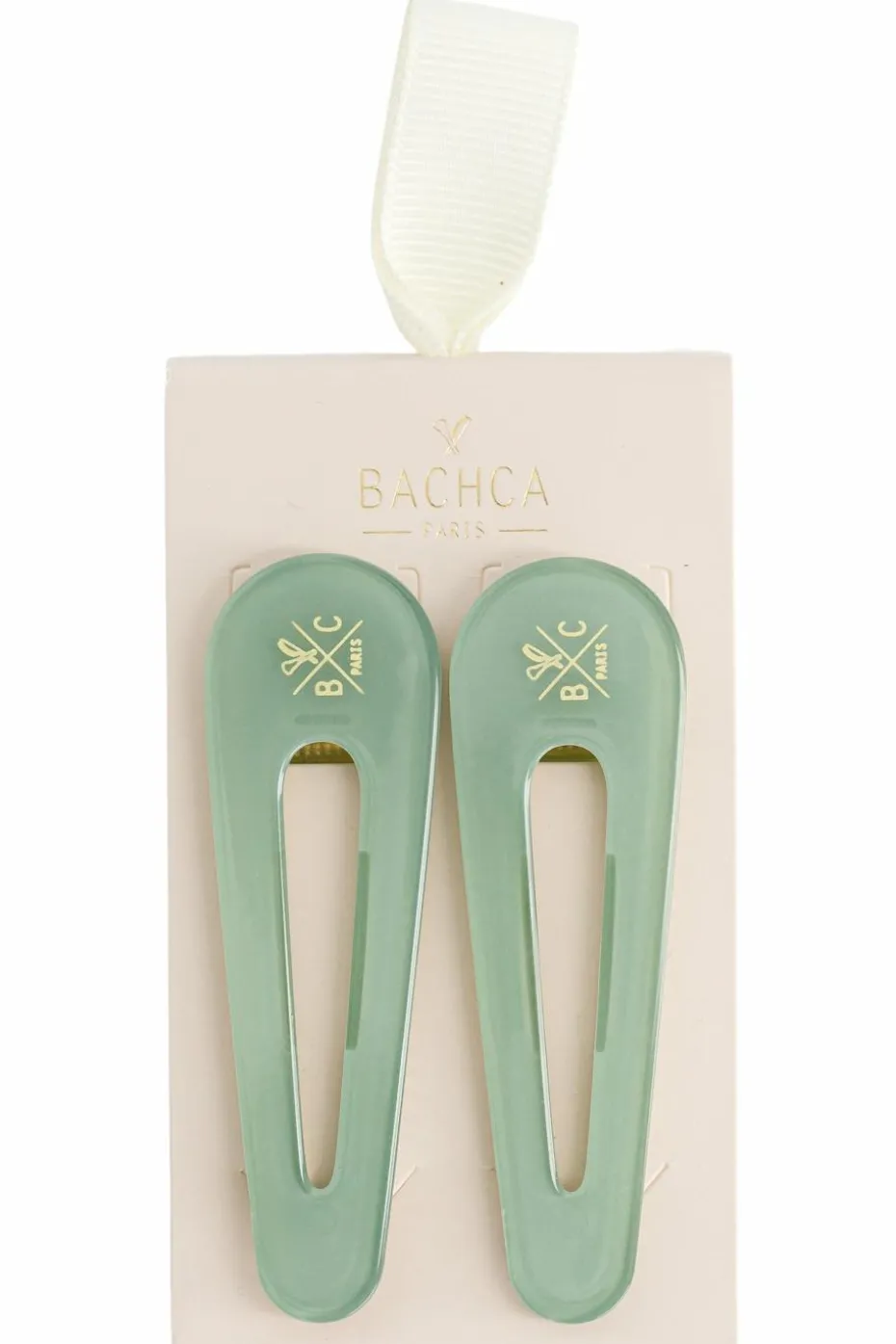 Duo de barrettes vert d’eau