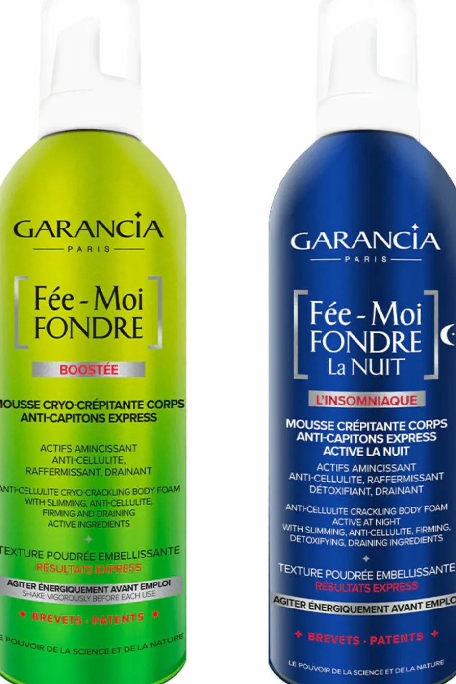 Duo de mousses crépitantes Fée-Moi Fondre Jour et Nuit