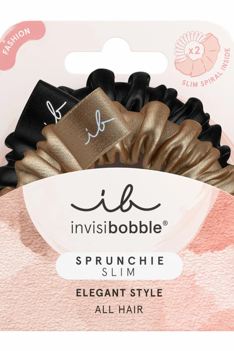 Duo d’élastiques à cheveux Sprunchie True Golden