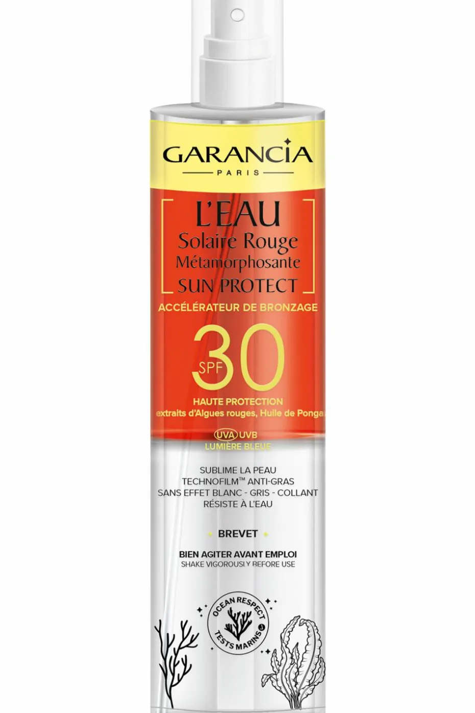 Eau rouge métamorphosante SPF30
