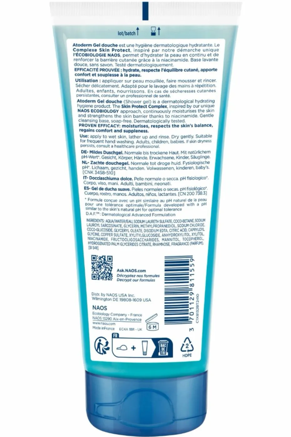 Gel douche Atoderm