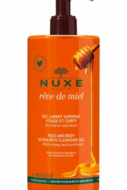 Gel lavant surgras visage et corps Rêve de Miel® rechargeable