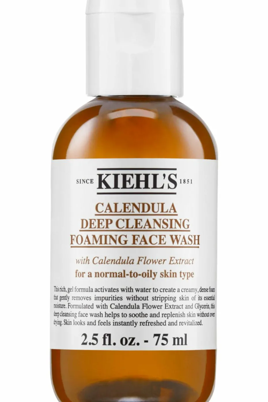Gel nettoyant visage doux pour peaux normales à grasses Calendula