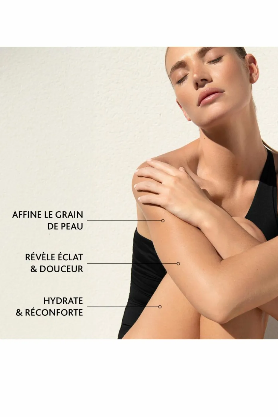 Gommage corps doux d’eau cellulaire