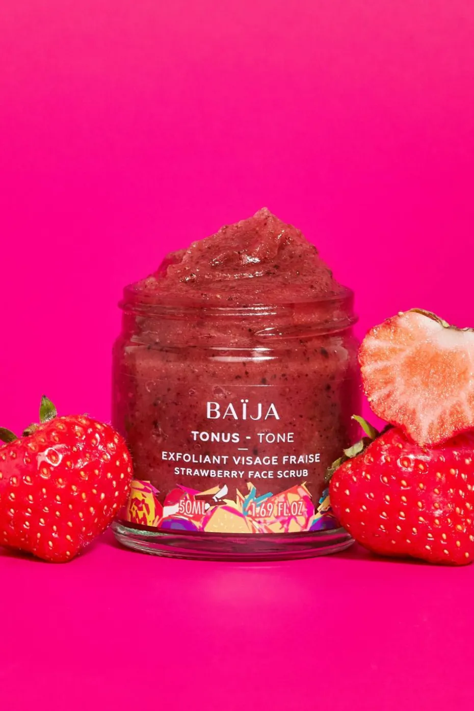 Gommage visage fraise