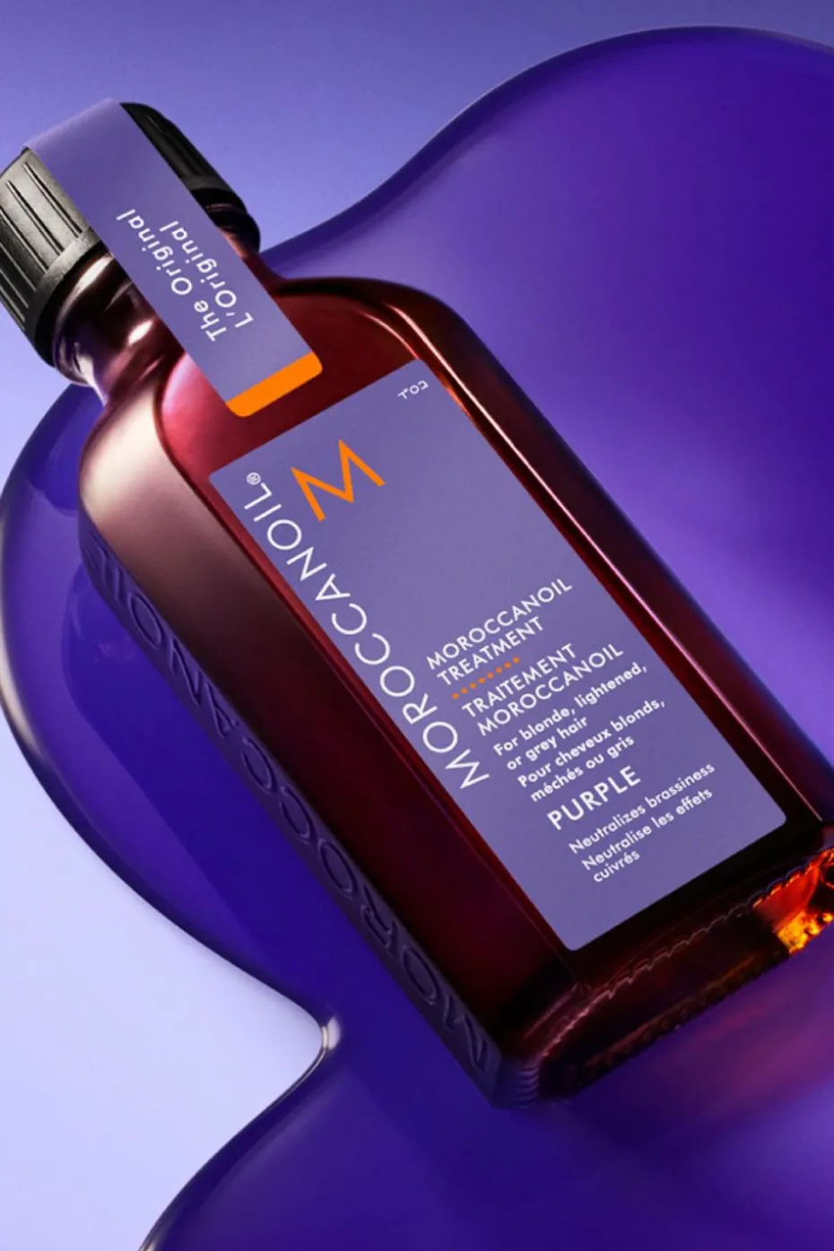 Huile de soin Purple pour cheveux blonds