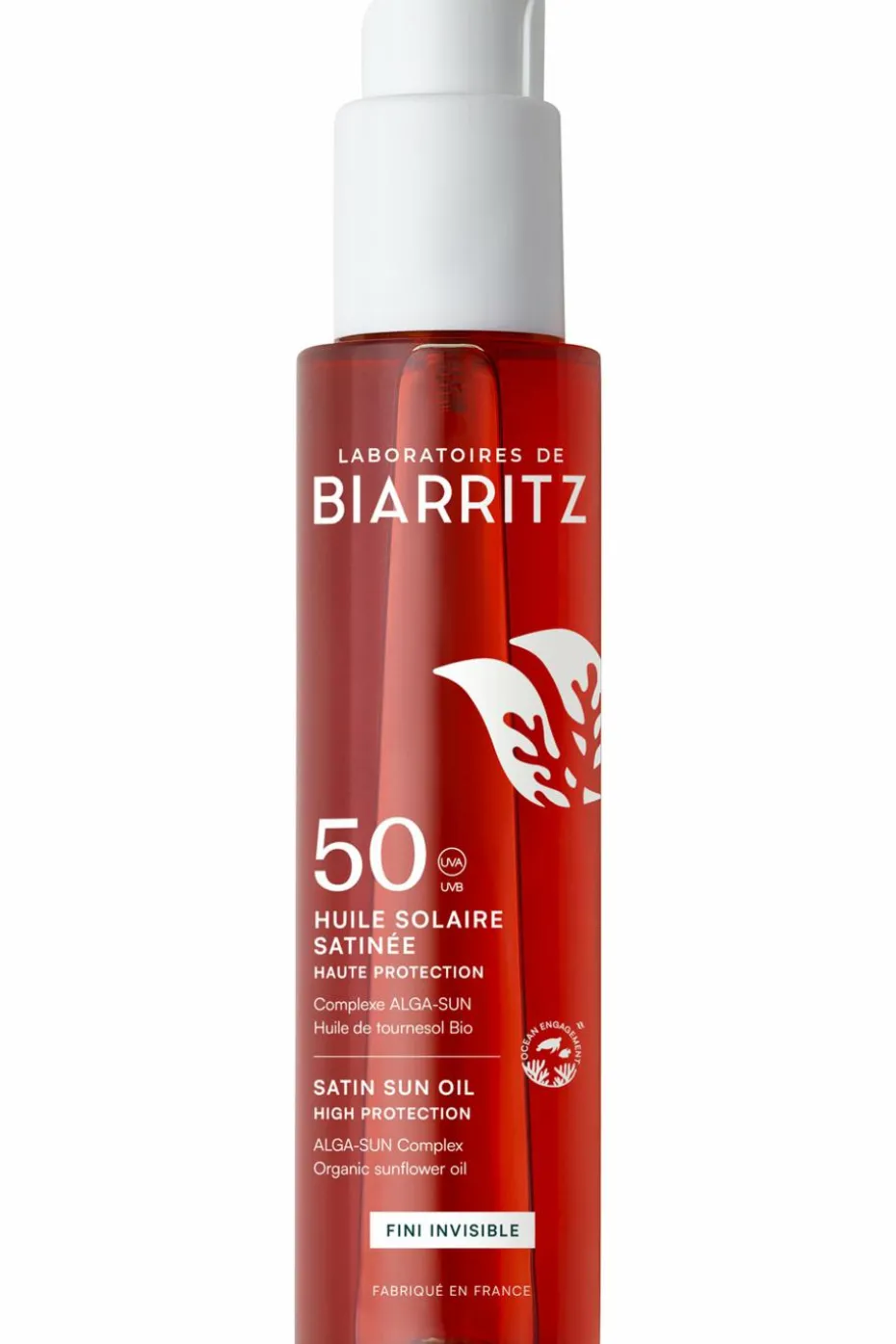 Huile solaire invisible SPF50 visage & corps