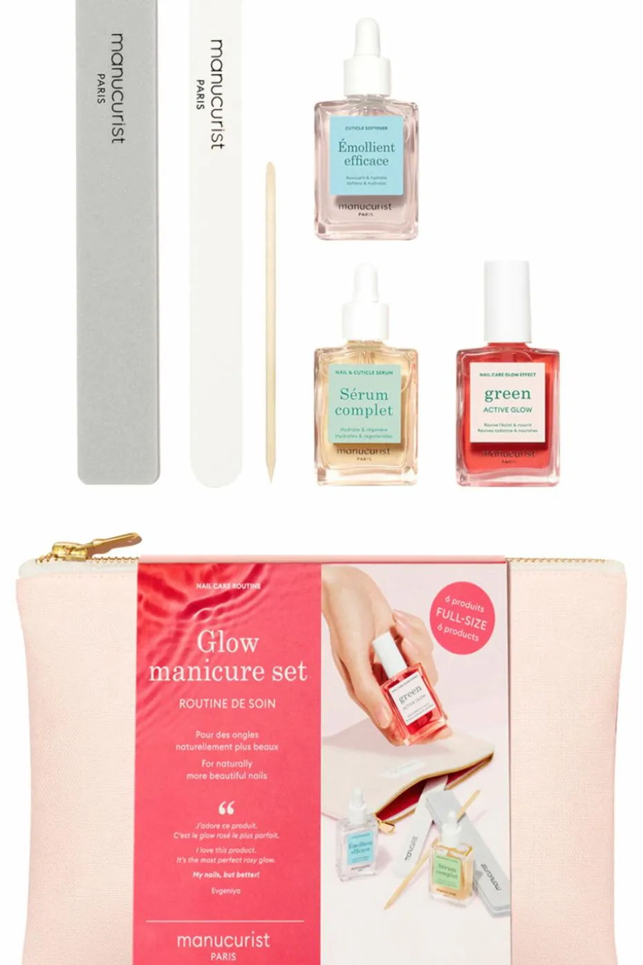 Kit routine soins des ongles Glow Manucure Set