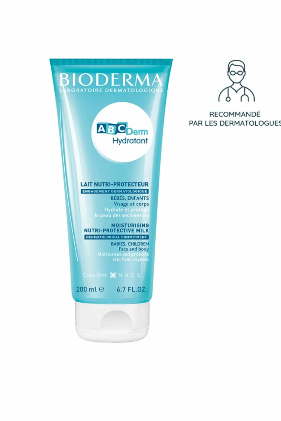 Lait de soin hydratant Abcderm