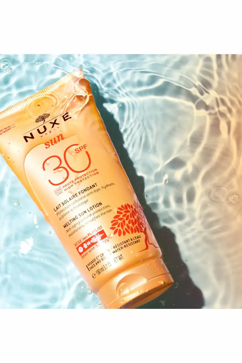 Lait délicieux visage et corps haute protection SPF30 Nuxe Sun