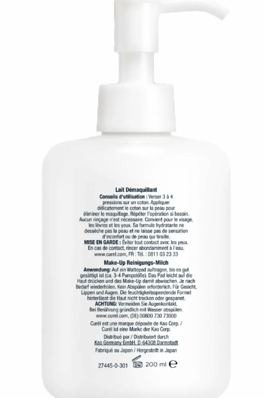 Lait démaquillant