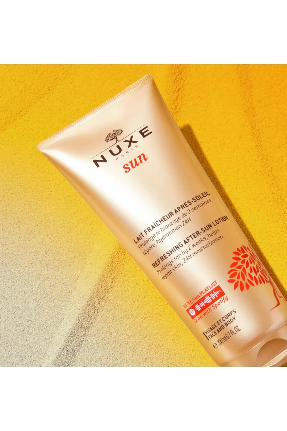 Lait fraîcheur après-soleil visage et corps Nuxe Sun