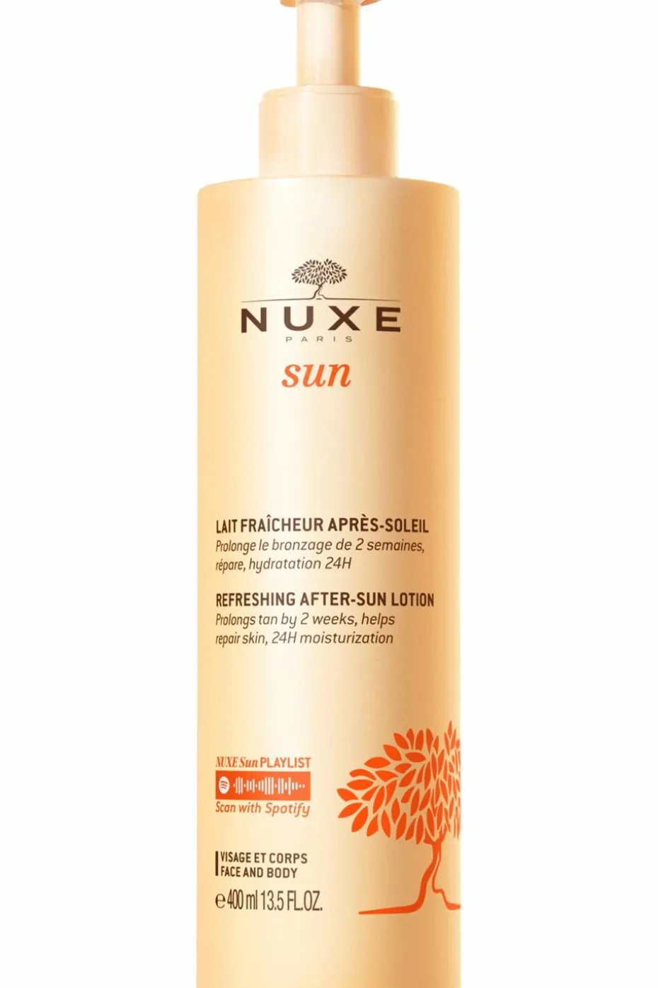 Lait fraîcheur après-soleil visage et corps Nuxe Sun