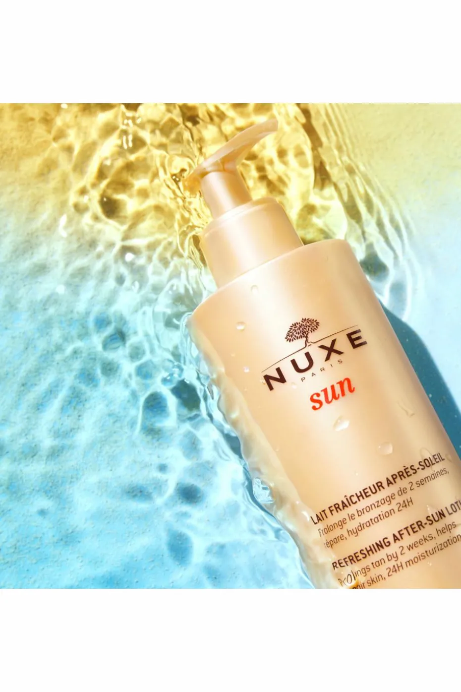 Lait fraîcheur après-soleil visage et corps Nuxe Sun