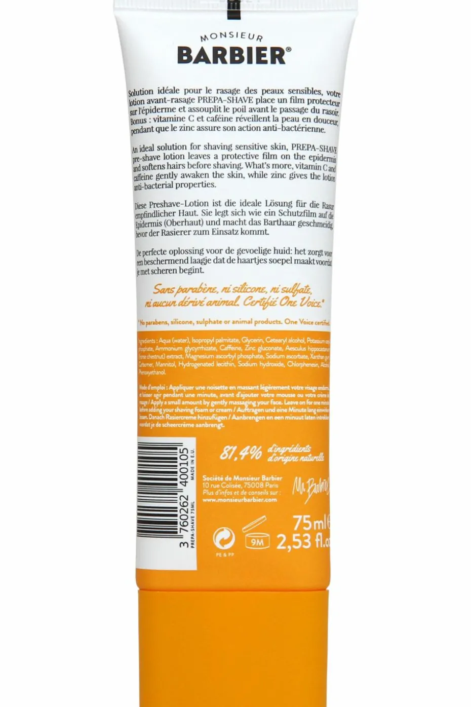 Lotion avant-rasage Prepa-Shave