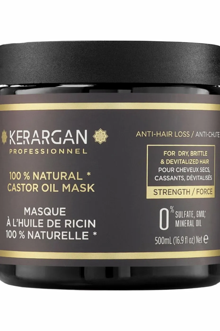 Masque anti-chute à l’huile de ricin